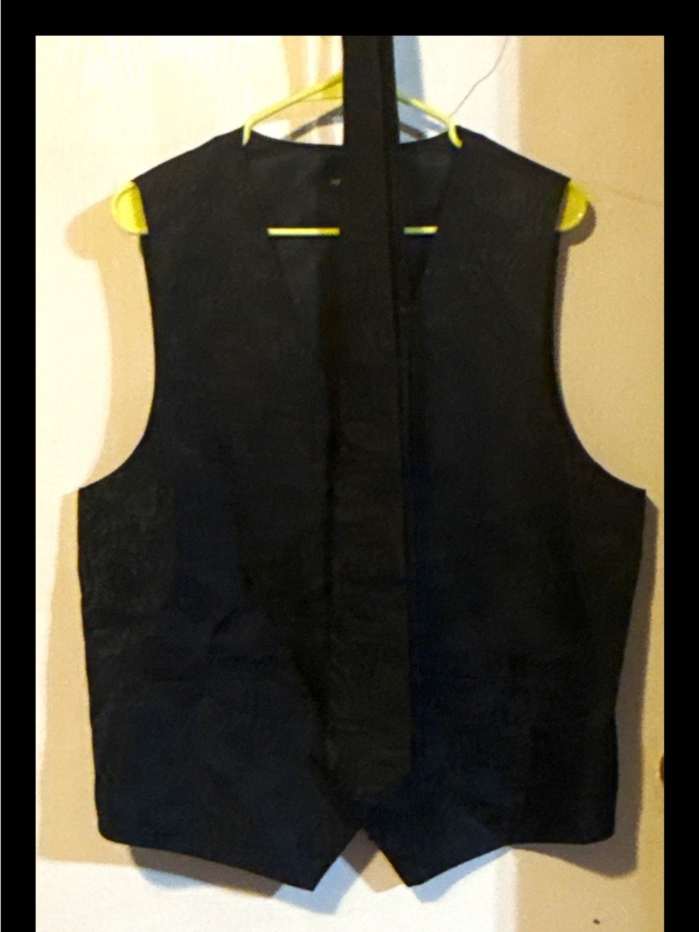 Source Unknown Black Men's Vest